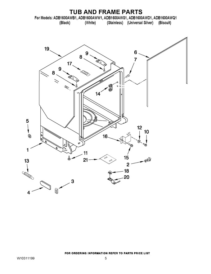Diagram for ADB1600AWS1