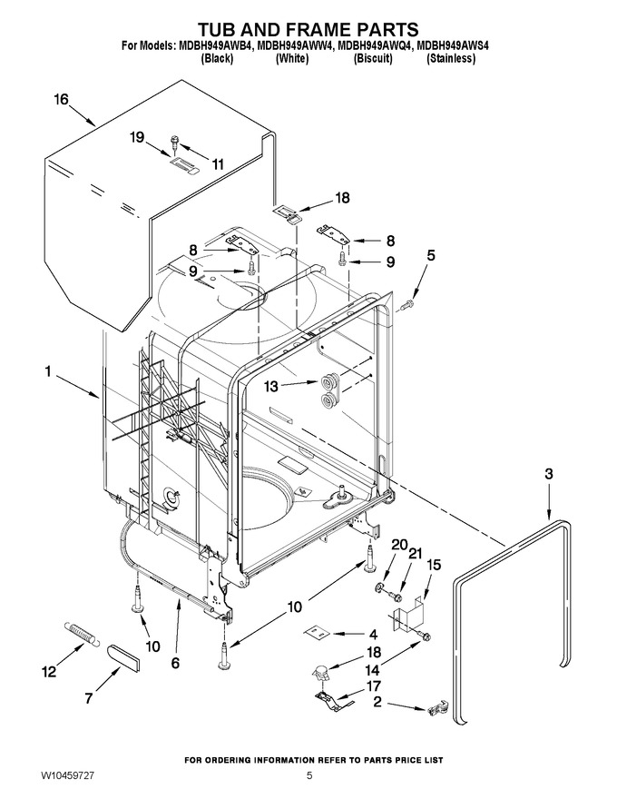 Diagram for MDBH949AWW4