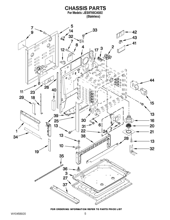 Diagram for JES9750CAS02