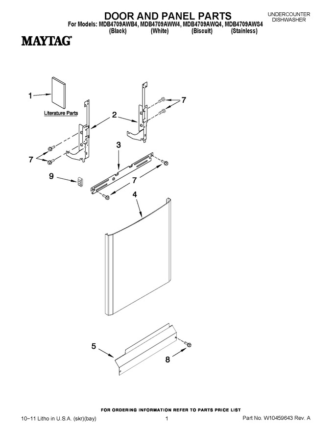 Diagram for MDB4709AWB4