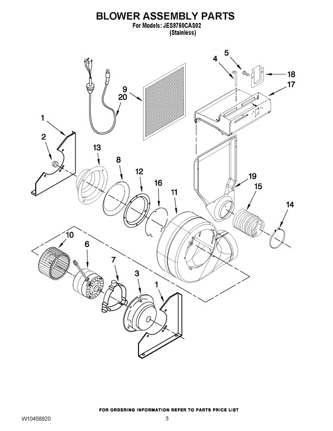 Diagram for JES9750CAS02