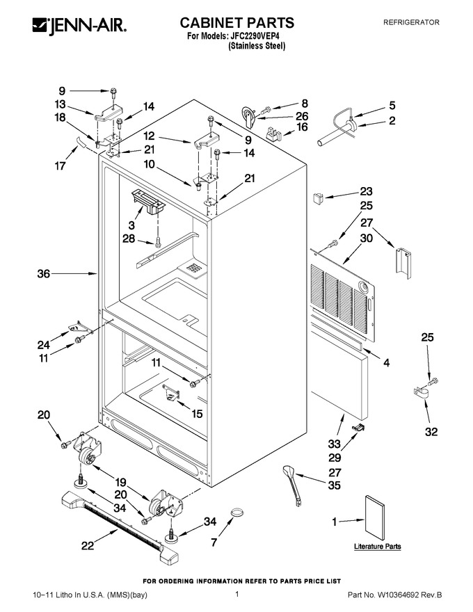 Diagram for JFC2290VEP4