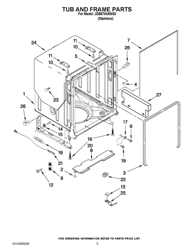 Diagram for JDB8700AWS0