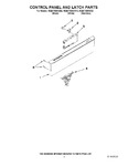 Diagram for 02 - Control Panel And Latch Parts