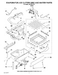 Diagram for 02 - Evaporator, Ice Cutter Grid And Water Parts