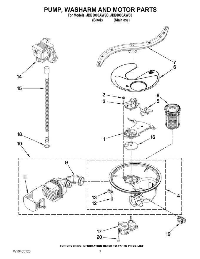 Diagram for JDB8000AWS0