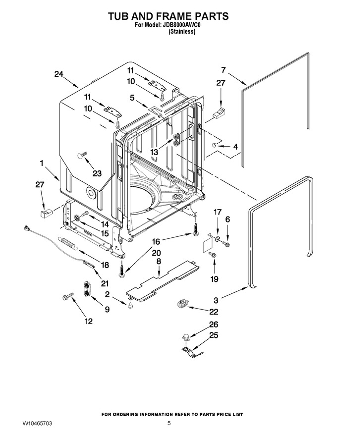 Diagram for JDB8000AWC0