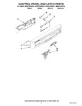 Diagram for 02 - Control Panel And Latch Parts