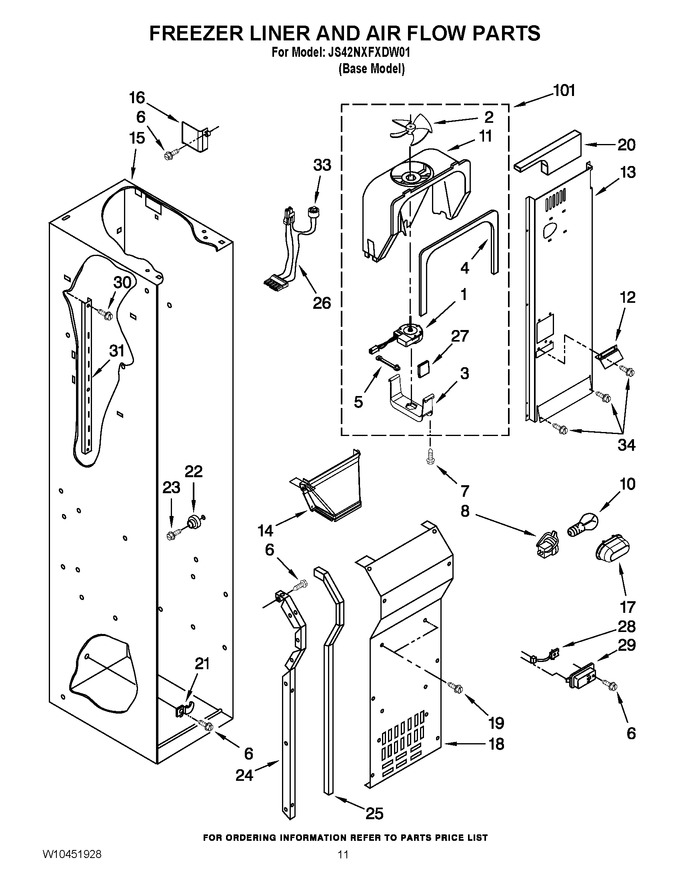 Diagram for JS42NXFXDW01