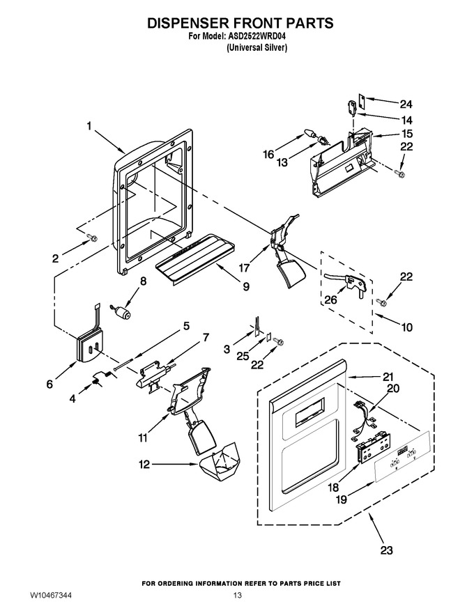 Diagram for ASD2522WRD04