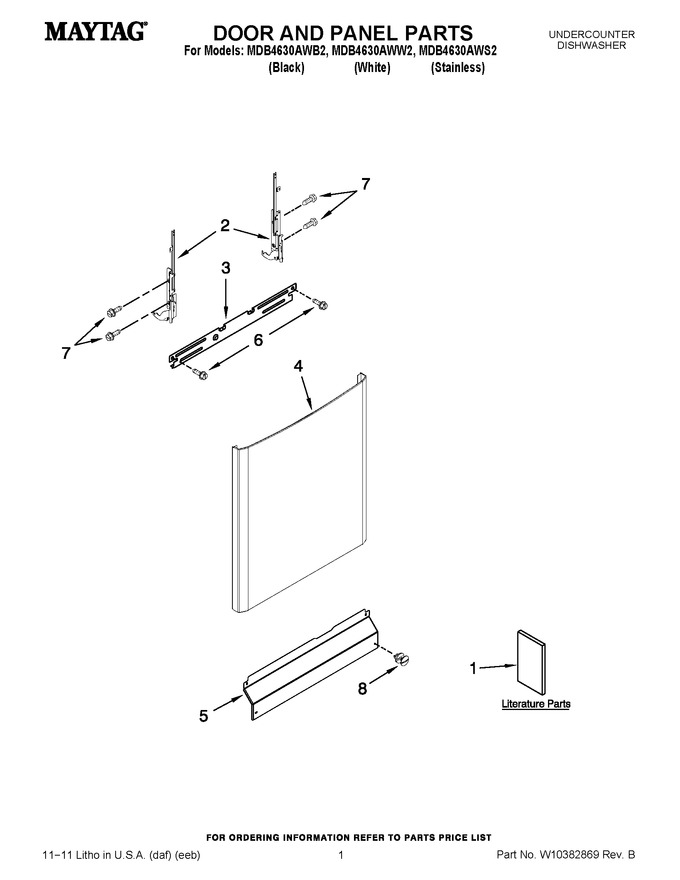 Diagram for MDB4630AWW2