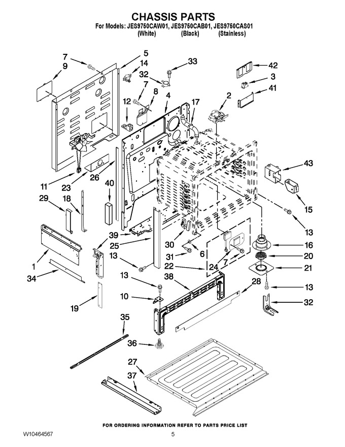 Diagram for JES9750CAW01