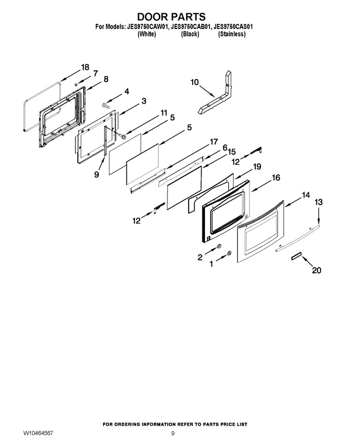 Diagram for JES9750CAW01
