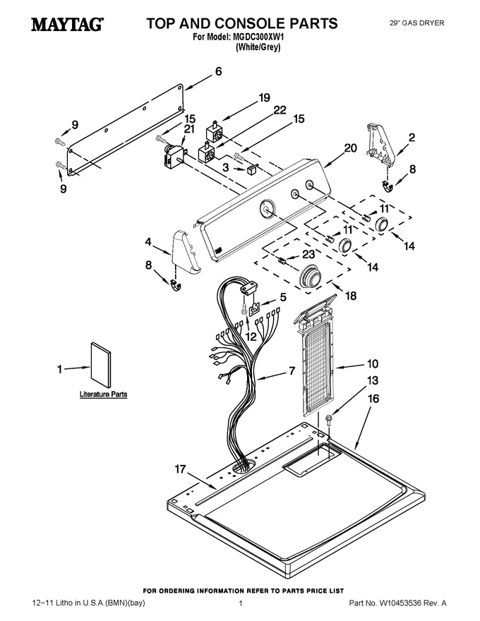 Diagram for MGDC300XW1
