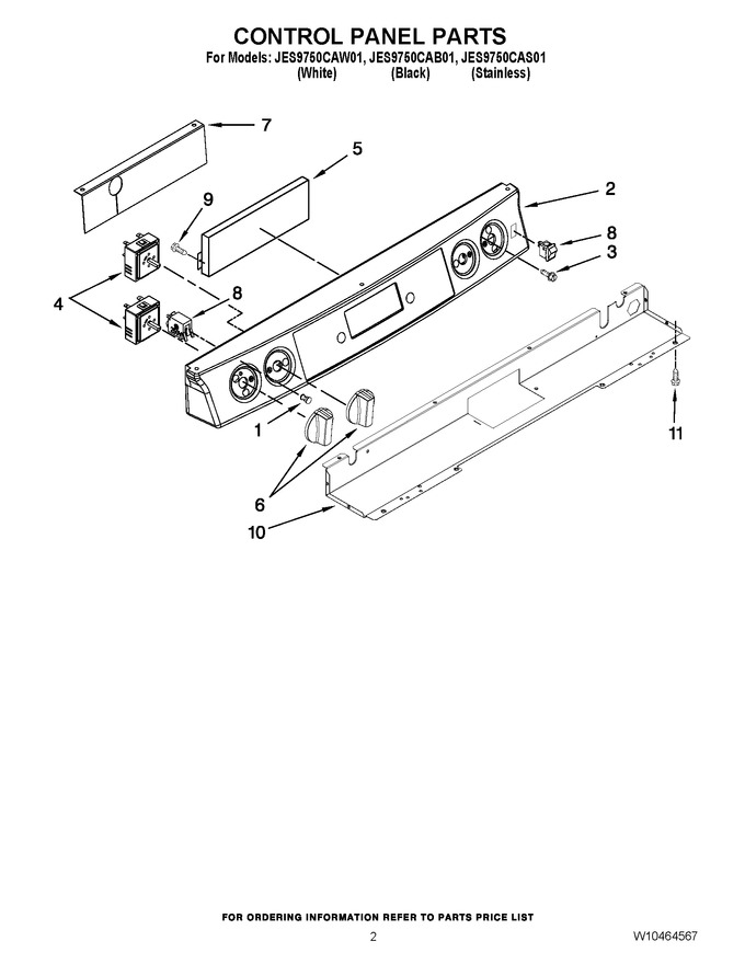 Diagram for JES9750CAW01