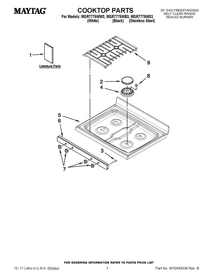 Diagram for MGR7775WB3
