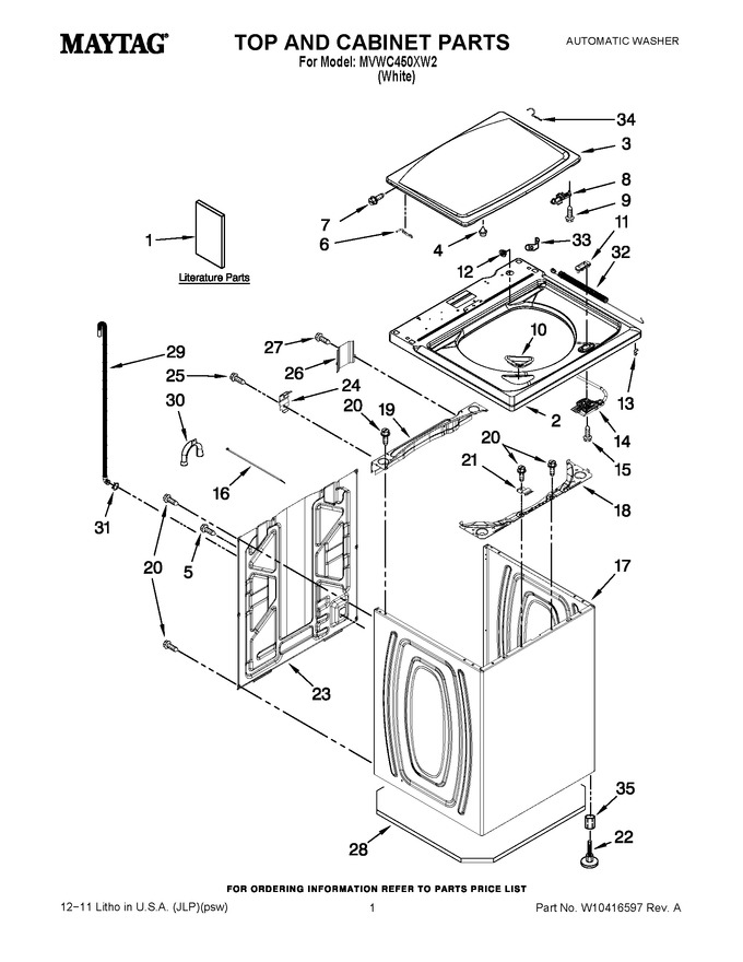 Diagram for MVWC450XW2