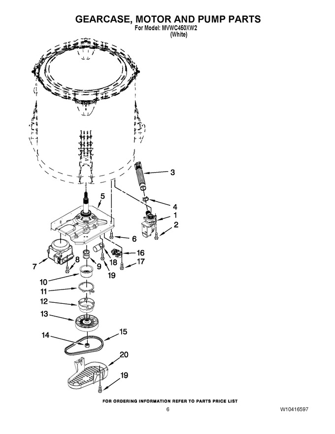 Diagram for MVWC450XW2