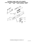 Diagram for 02 - Control Panel And Latch Parts