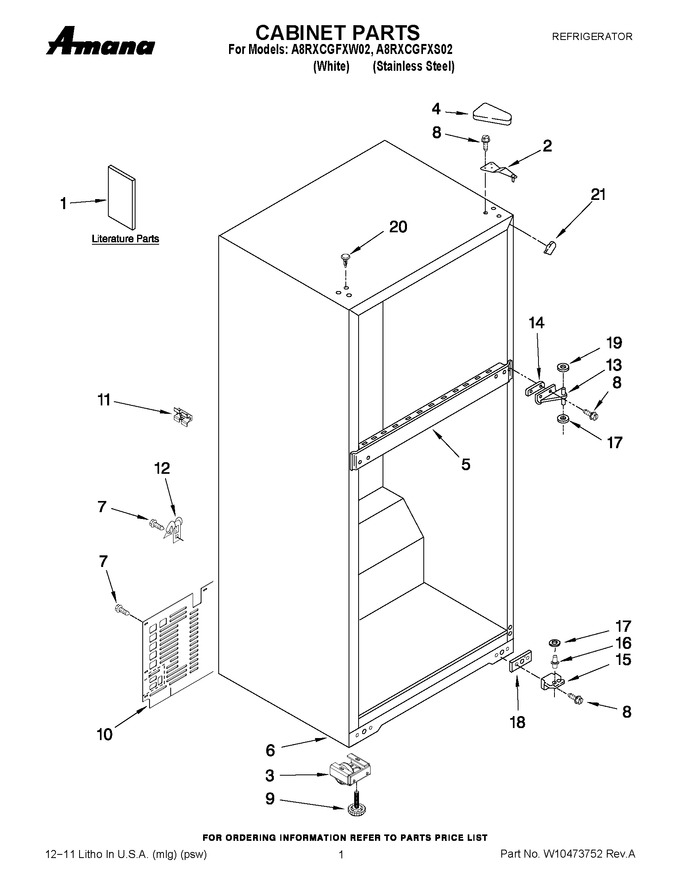 Diagram for A8RXCGFXS02