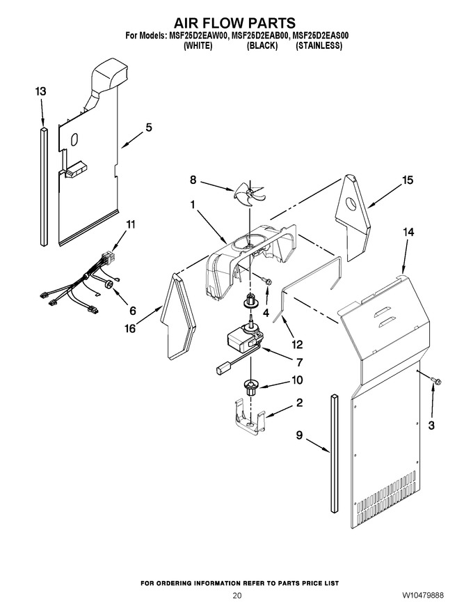Diagram for MSF25D2EAW00