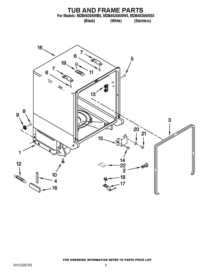 Diagram for MDB4630AWB0