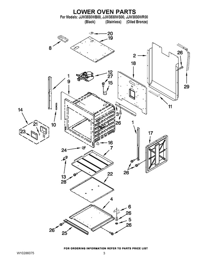 Diagram for JJW3830WR00