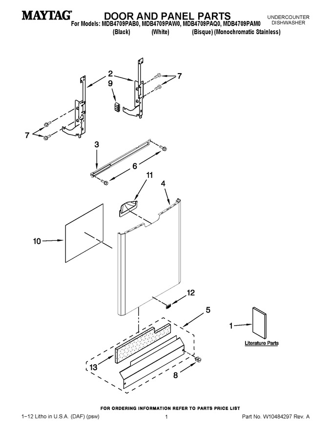 Diagram for MDB4709PAQ0
