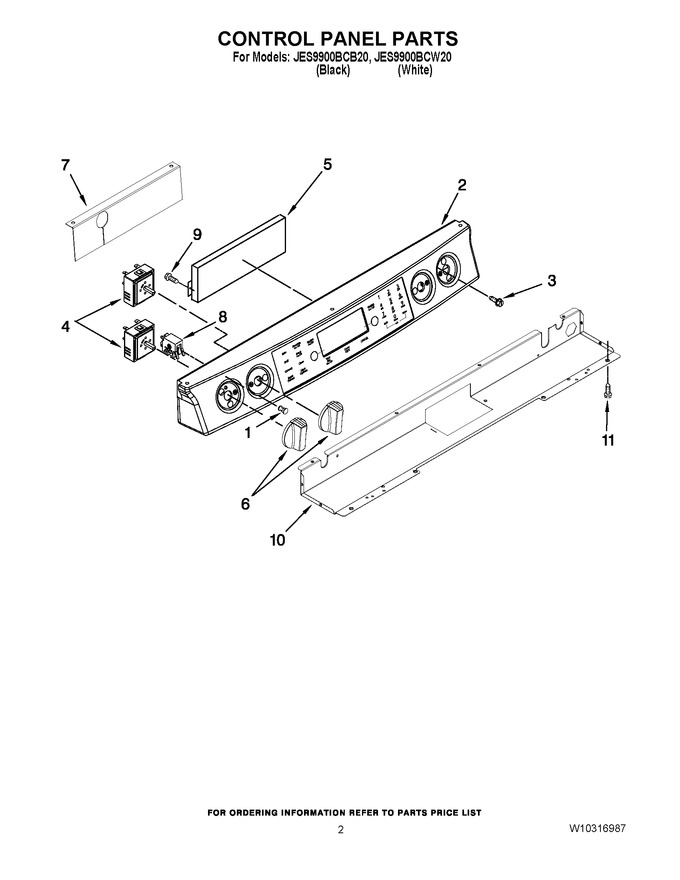Diagram for JES9900BCW20