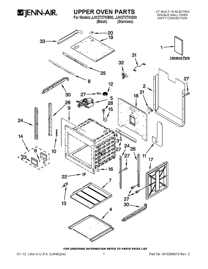 Diagram for JJW2727WS00