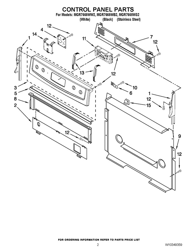 Diagram for MGR7665WW2