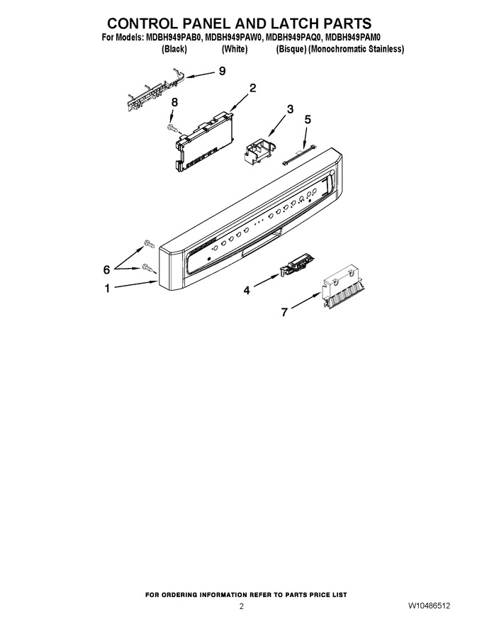 Diagram for MDBH949PAW0