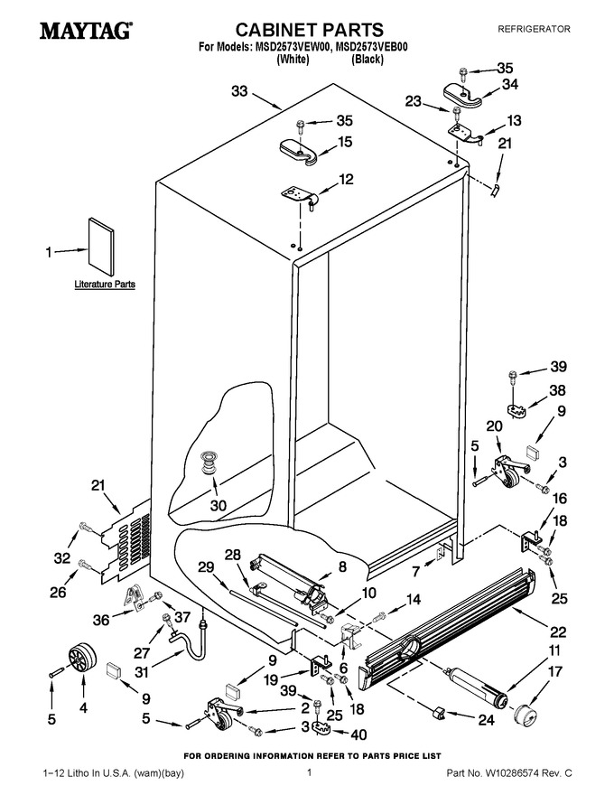 Diagram for MSD2573VEW00