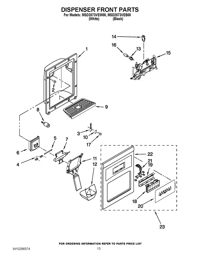 Diagram for MSD2573VEB00
