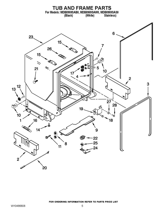 Diagram for MDB8959SAW0