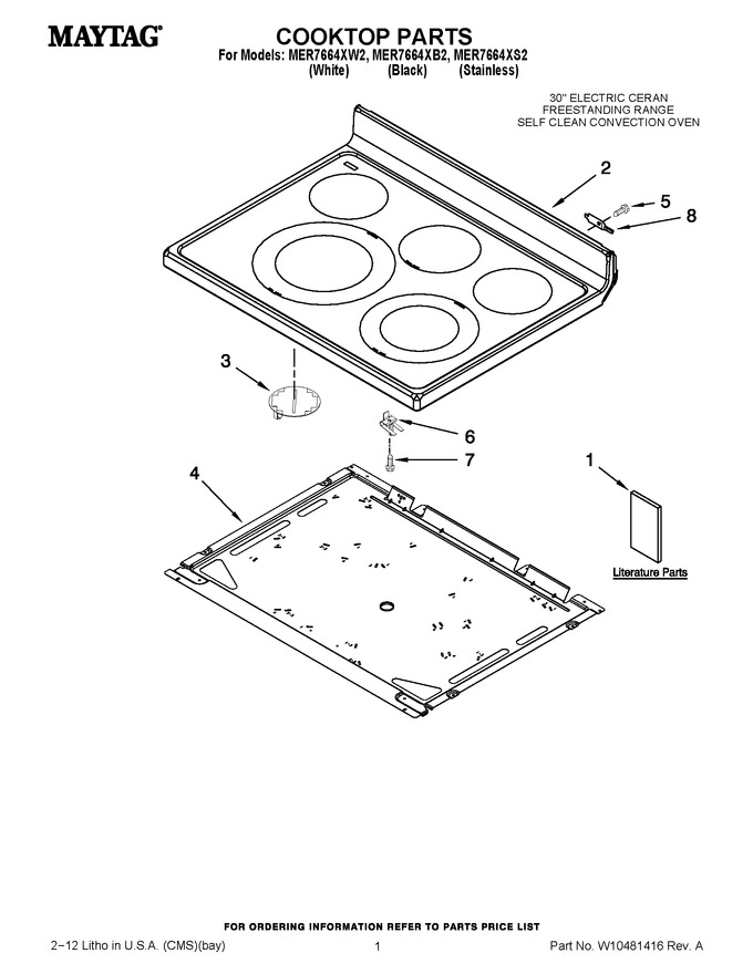 Diagram for MER7664XW2