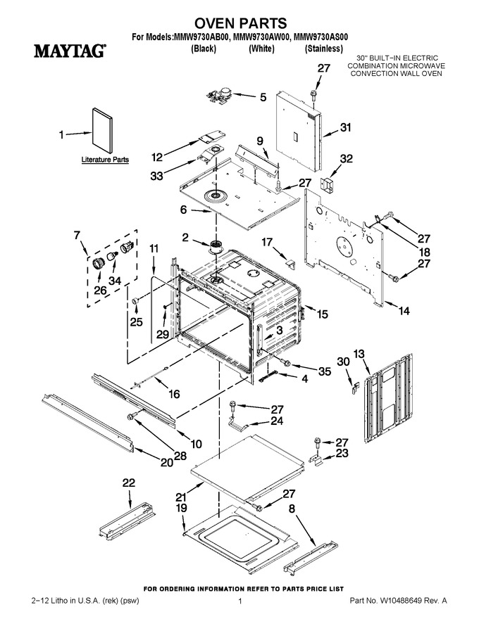 Diagram for MMW9730AS00