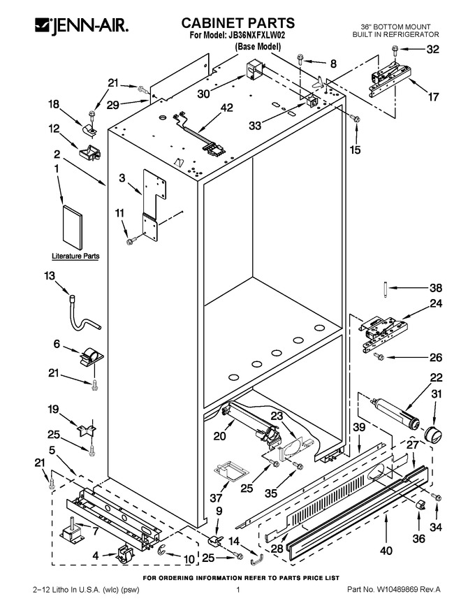 Diagram for JB36NXFXLW02
