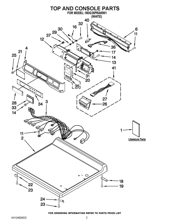 Diagram for MDG25PRAWW1