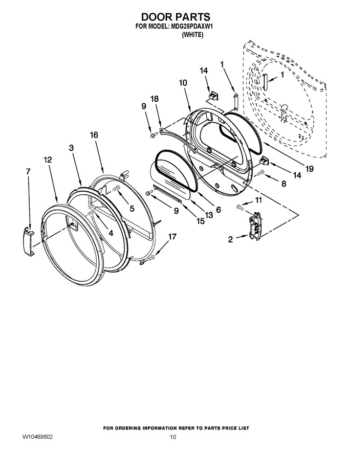 Diagram for MDG25PDAXW1
