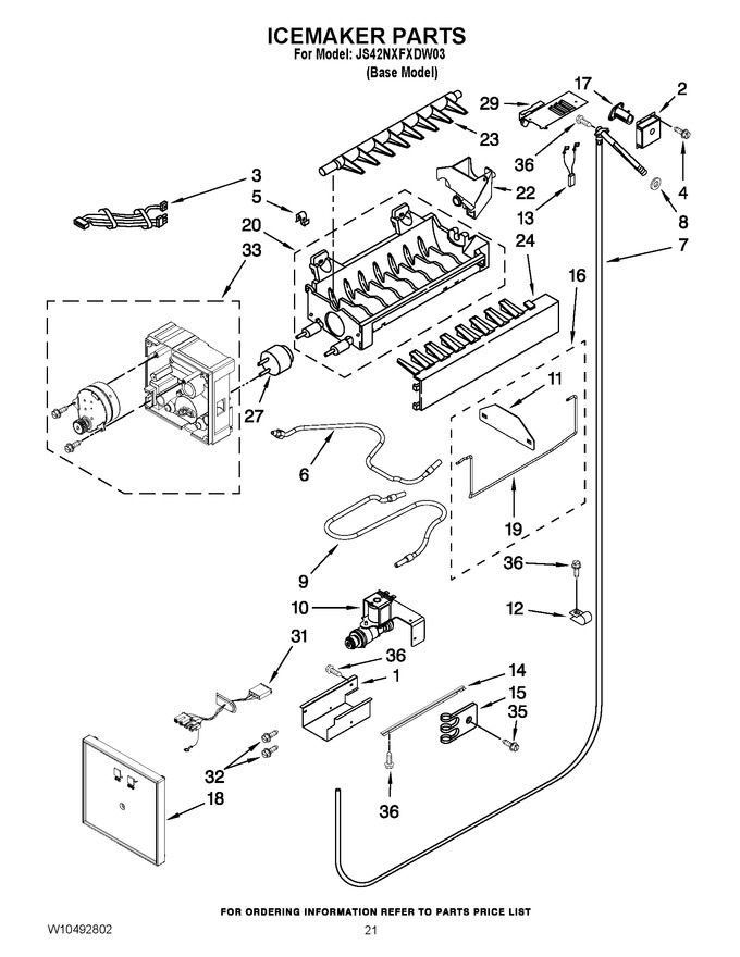 Diagram for JS42NXFXDW03