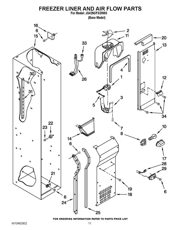 Diagram for JS42NXFXDW03