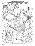 Diagram for 02 - Dryer Cabinet Parts