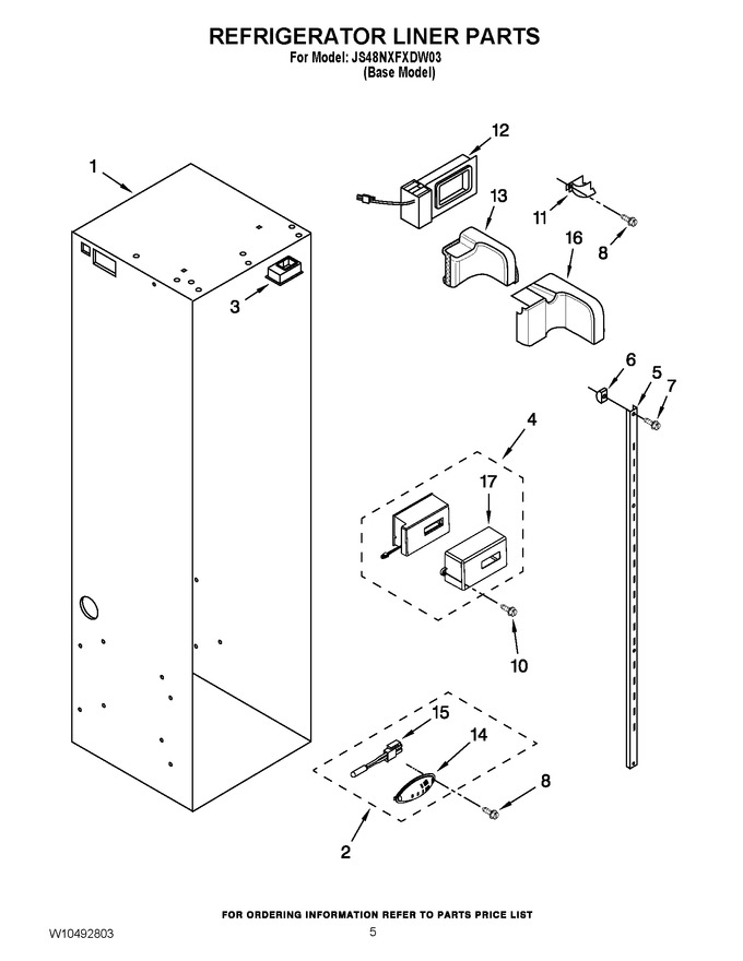Diagram for JS48NXFXDW03