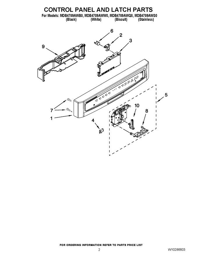 Diagram for MDB4709AWW0