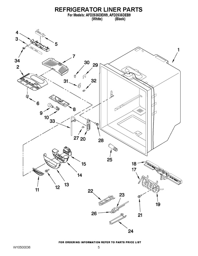 Diagram for AFD2535DEW9