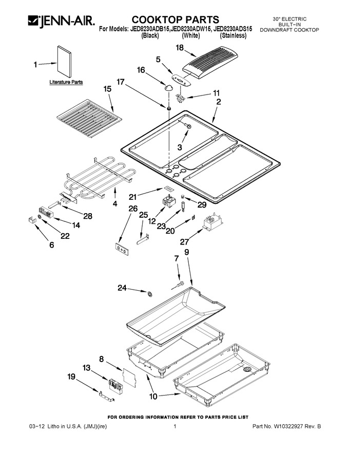 Diagram for JED8230ADW15