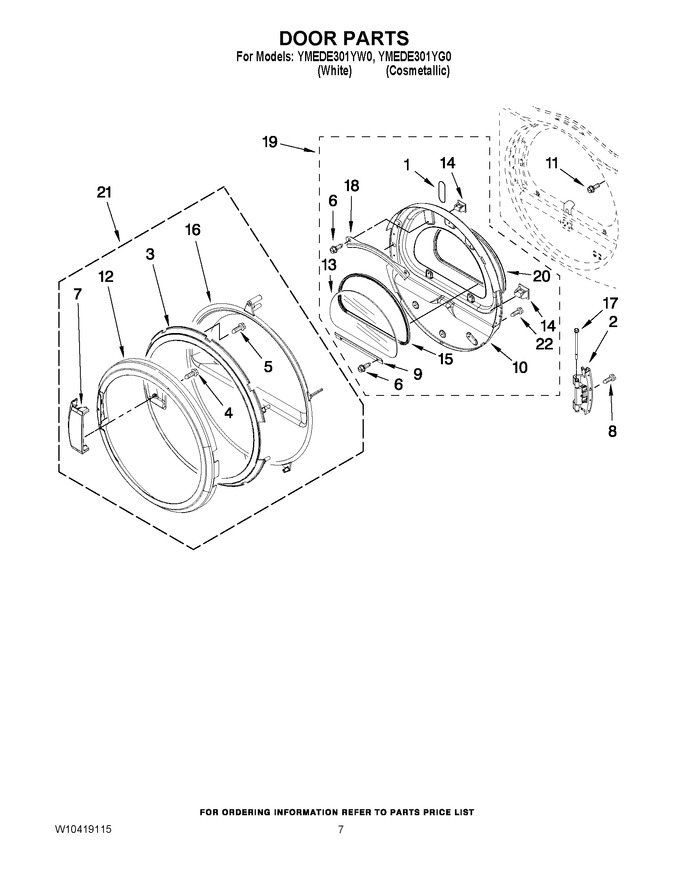 Diagram for YMEDE301YW0