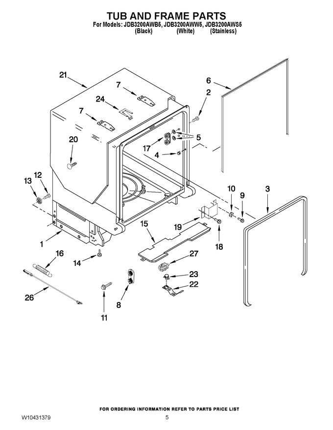 Diagram for JDB3200AWS5
