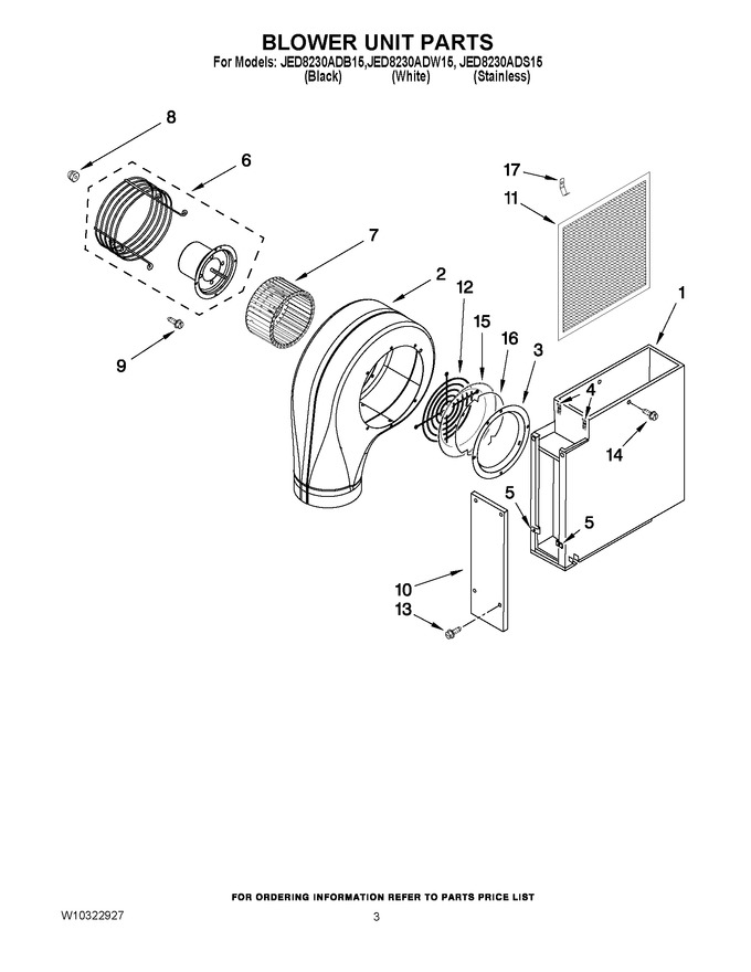 Diagram for JED8230ADW15